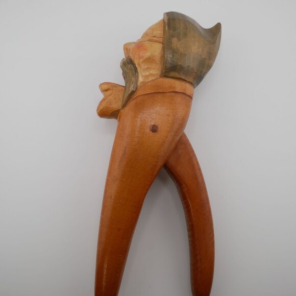Vintage Hand-Carved Wooden Nutcracker Black Forest Folk Art Hand Crafted - Picture 1 of 10